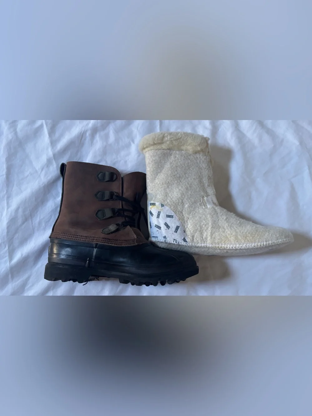 Vintage Sorel Bighorn Men’s Size 10 Snow Boots Leather Made in Canada Insulated